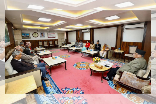 मन्त्रालय भागवण्डा टुंग्याउन बालुवाटारमा गठबन्धनको बैठक